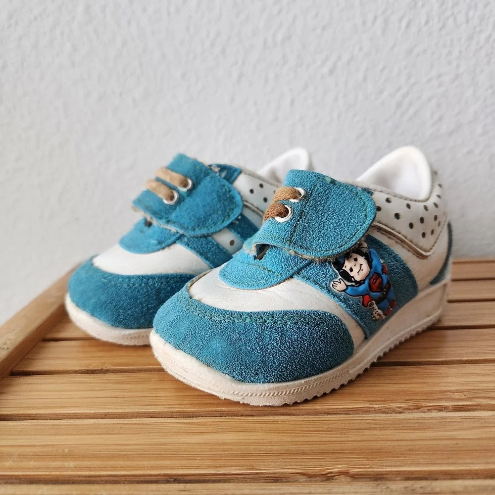 Vintage RARE DC COMICS 1978 Superman‎ Made In The USA Child Shoes Size 3